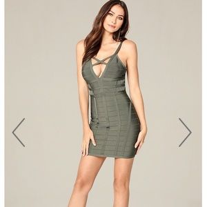 Crossfront Bandage Dress